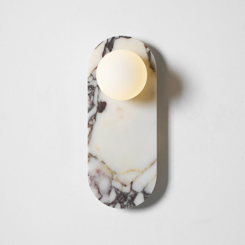 Marble Wall Lamp Modulo Design-Lighting > Wall Lights-casanuva-1 head 12cmx35cm-White Marble-casanuva