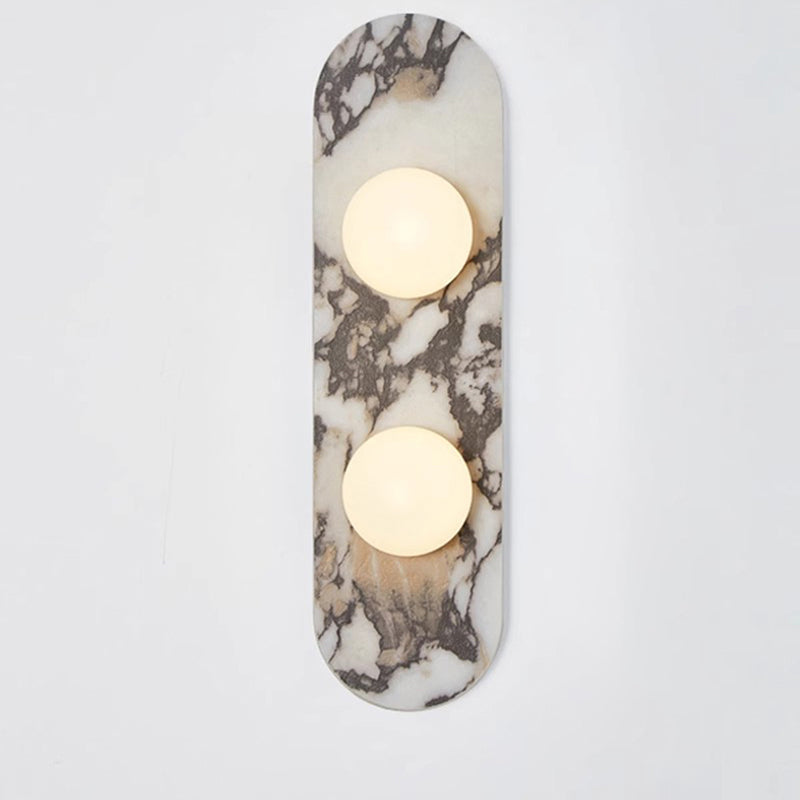 Marble Wall Lamp Modulo Design-Lighting > Wall Lights-casanuva-2 heads 2 heads 12cmx44cm-White Marble-casanuva