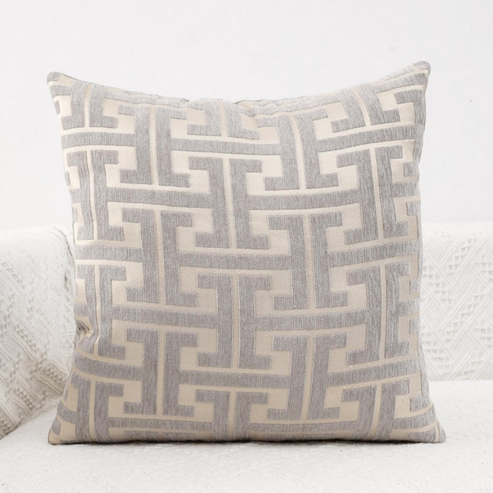 Maze Pattern Cushion Cover-Covers & Textiles > Cushion Covers-casanuva-Cloud Circuit-18"x18"-casanuva