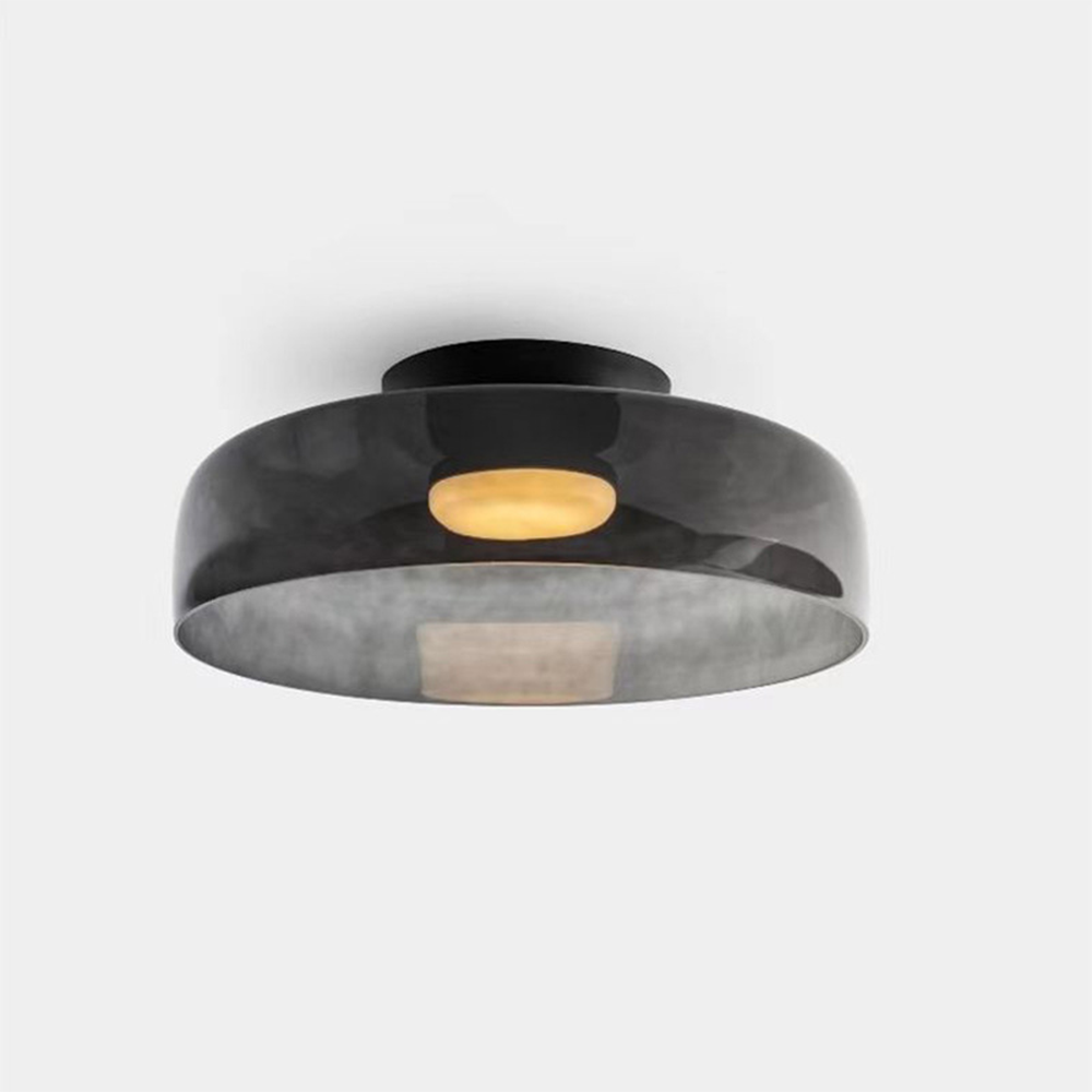 Medieval Glass Ceiling Lamp Nordic Designer Style-Lighting > Ceiling Lights-casanuva-Gray-1 layer-D42*H11cm-3-Color Changeable-casanuva
