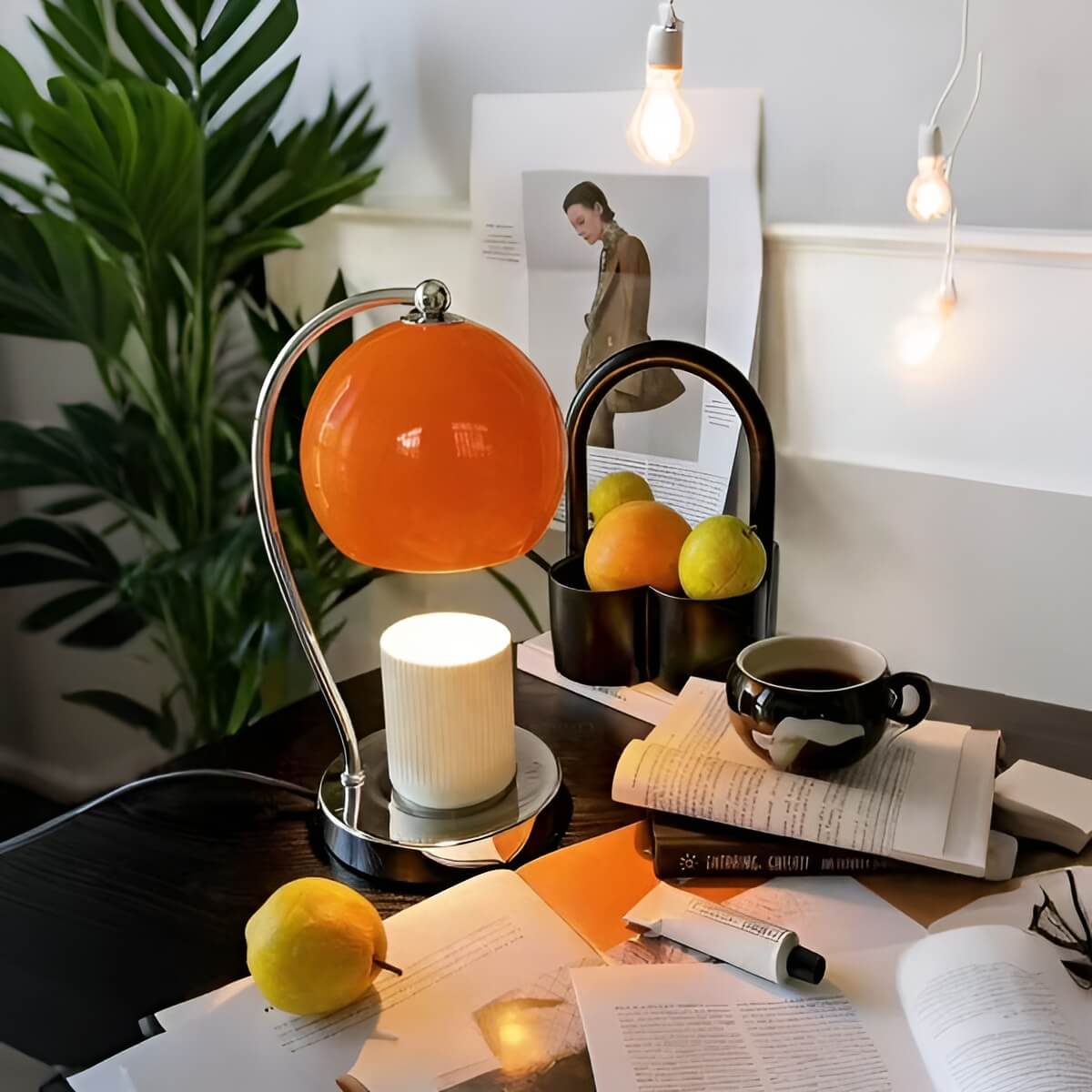 Metal Candle Warmer Lamp Minimalist Design-Home Decor > Decorative Accessories-casanuva-casanuva