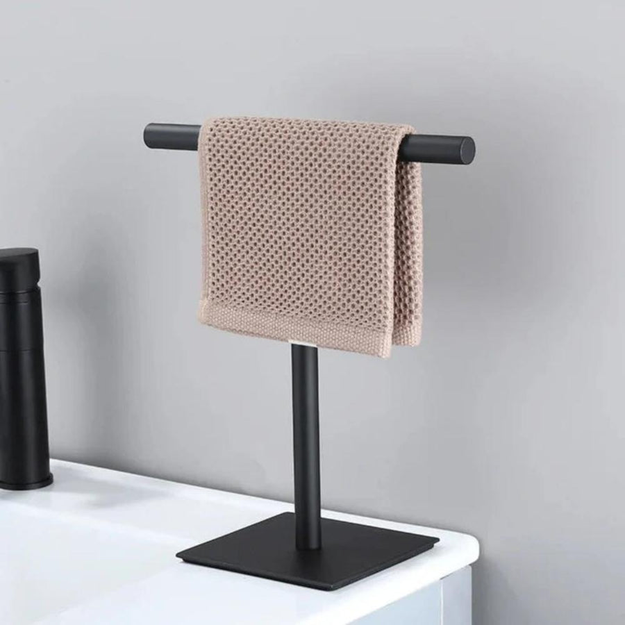 Metal Towel Rack with Non-Slip Base for Bath and Hand Towels-Bedding & Bath > Bathroom Accessories-casanuva-casanuva