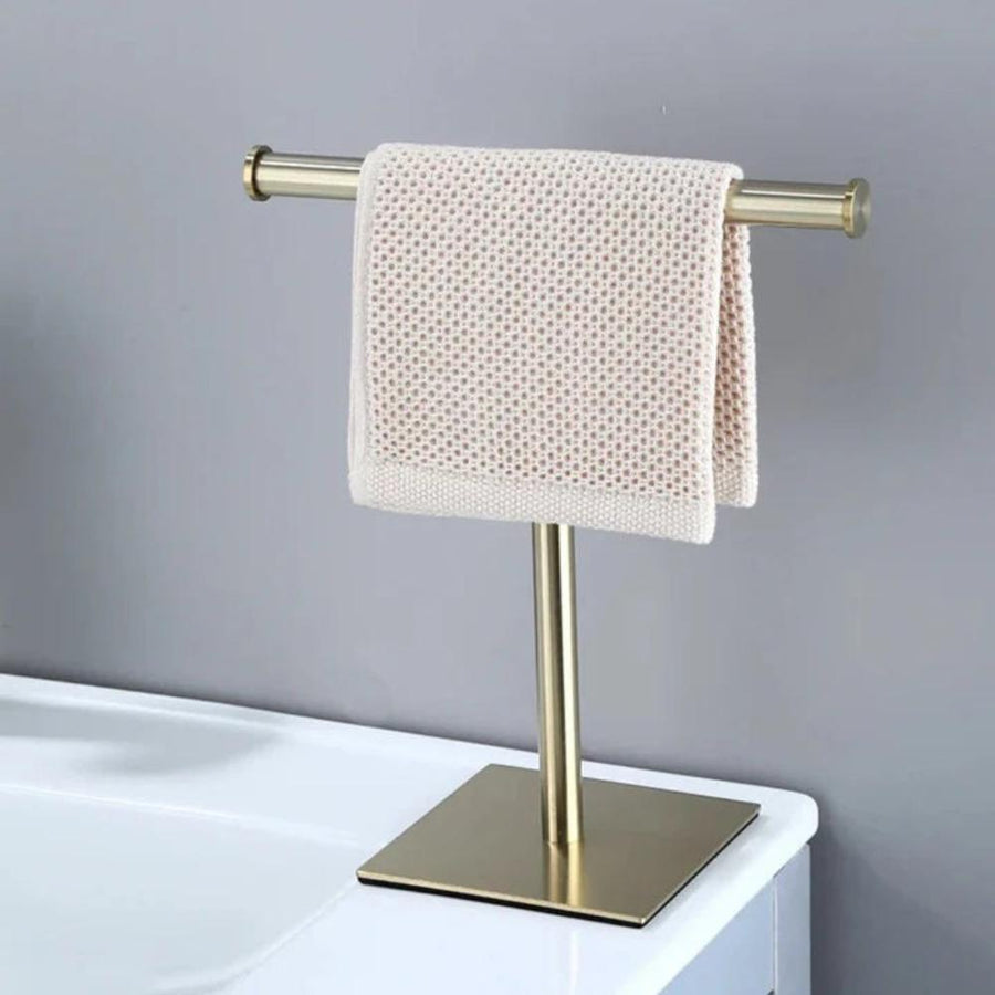 Metal Towel Rack with Non-Slip Base for Bath and Hand Towels-Bedding & Bath > Bathroom Accessories-casanuva-casanuva