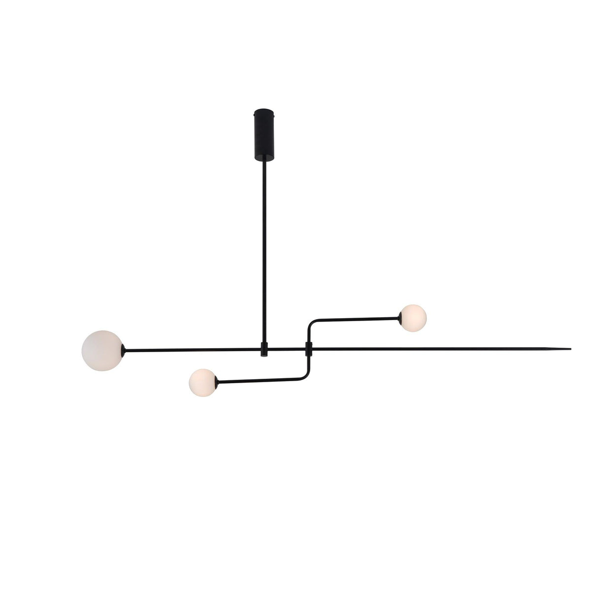 Mobile Crystal Chandelier-Lighting > Chandeliers & Pendant Lights-casanuva-Mobile 140x30cm-Black-casanuva