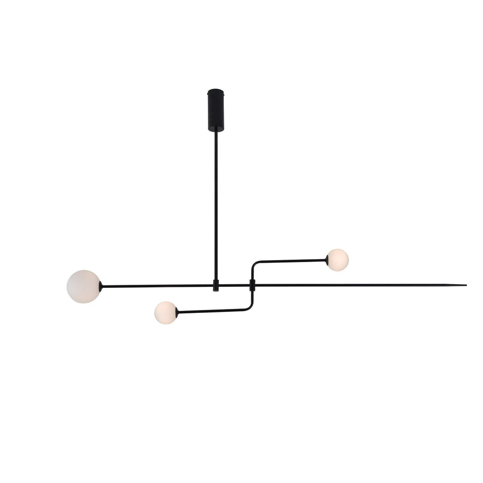Mobile Crystal Chandelier-Lighting > Chandeliers & Pendant Lights-casanuva-Mobile 140x30cm-Black-casanuva