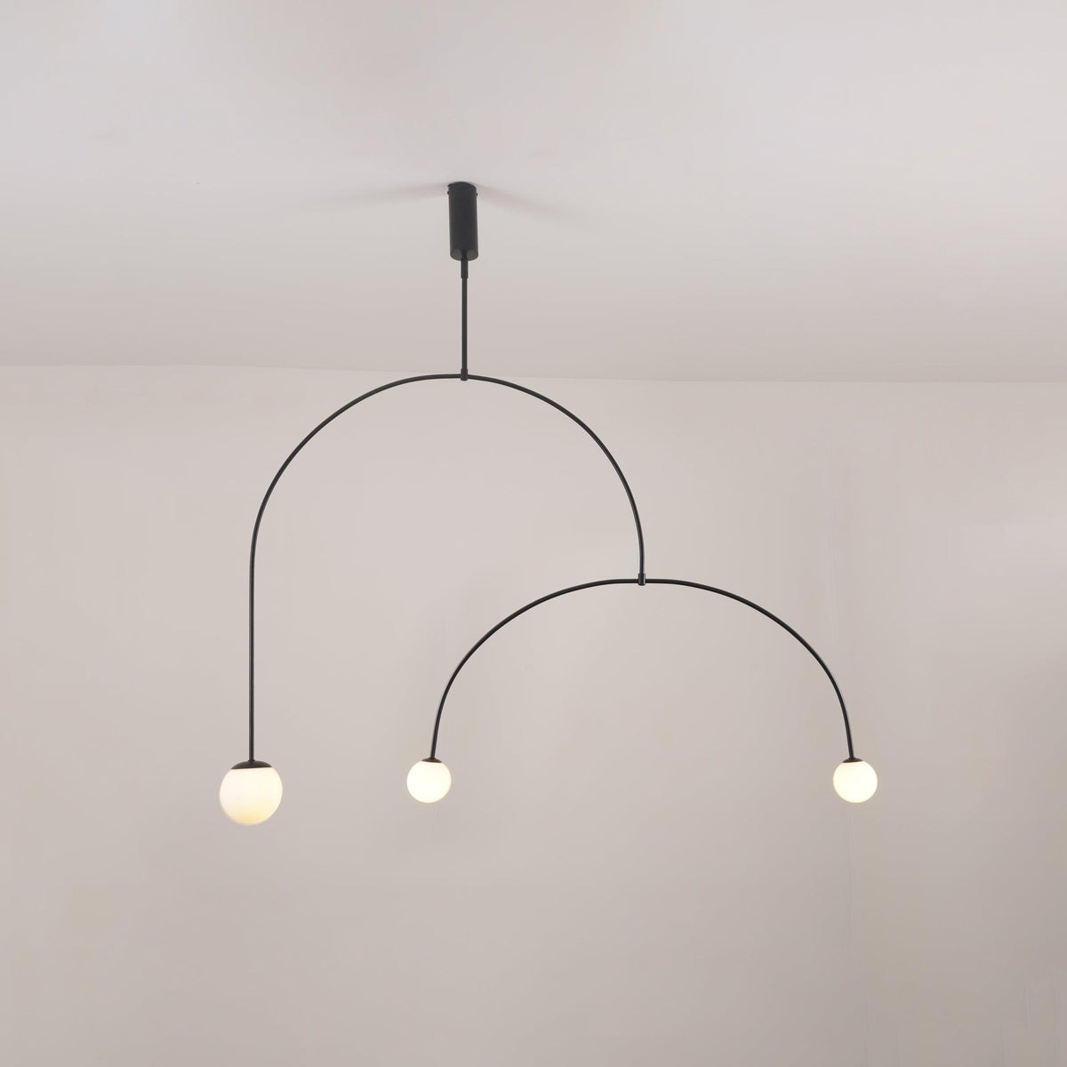 Mobile Crystal Chandelier-Lighting > Chandeliers & Pendant Lights-casanuva-Mobile Chandelier 120cm-Black-casanuva