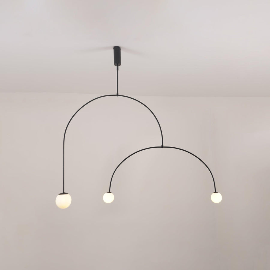 Mobile Crystal Chandelier-Lighting > Chandeliers & Pendant Lights-casanuva-Mobile Chandelier 120cm-Black-casanuva