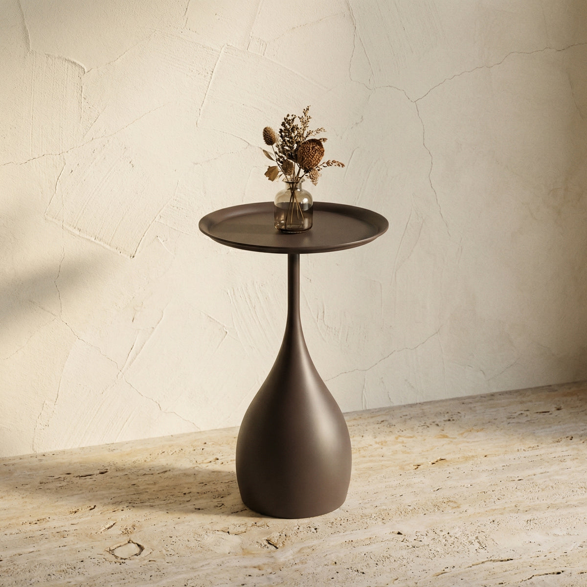 Mobile Round Side Table Light Luxury Design for Sofa and Bed-Furniture > Side Tables-casanuva-casanuva