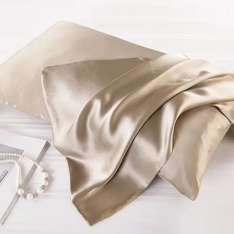 Mulberry Silk Pillowcase Skin Recovery Twin Pack-Bedding & Bath > Pillowcases-casanuva-Standard (20"x26")-Beige-casanuva