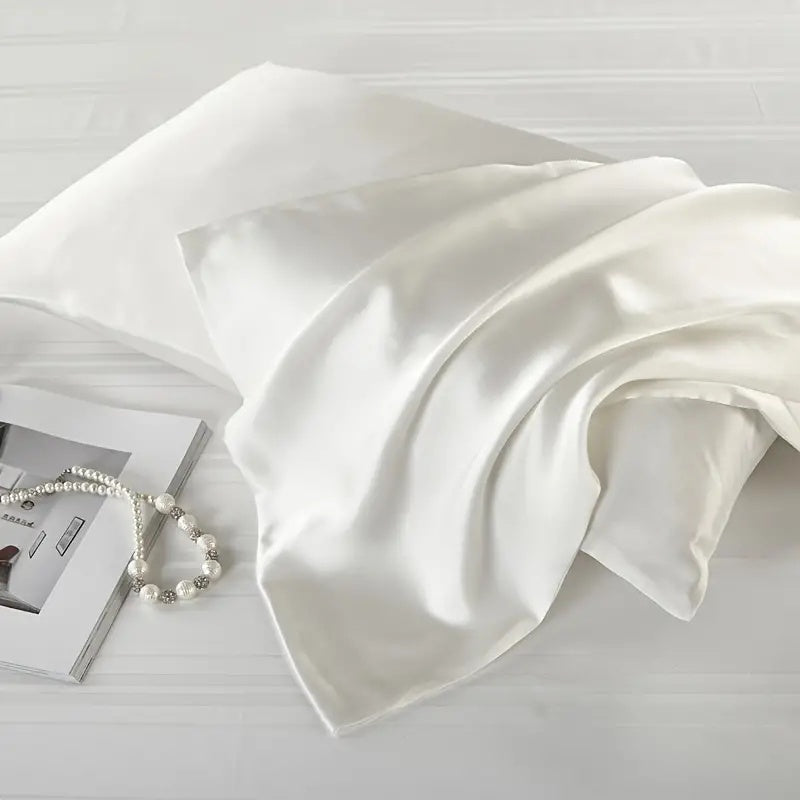 Mulberry Silk Pillowcase Skin Recovery Twin Pack-Bedding & Bath > Pillowcases-casanuva-Standard (20"x26")-Ivory White-casanuva