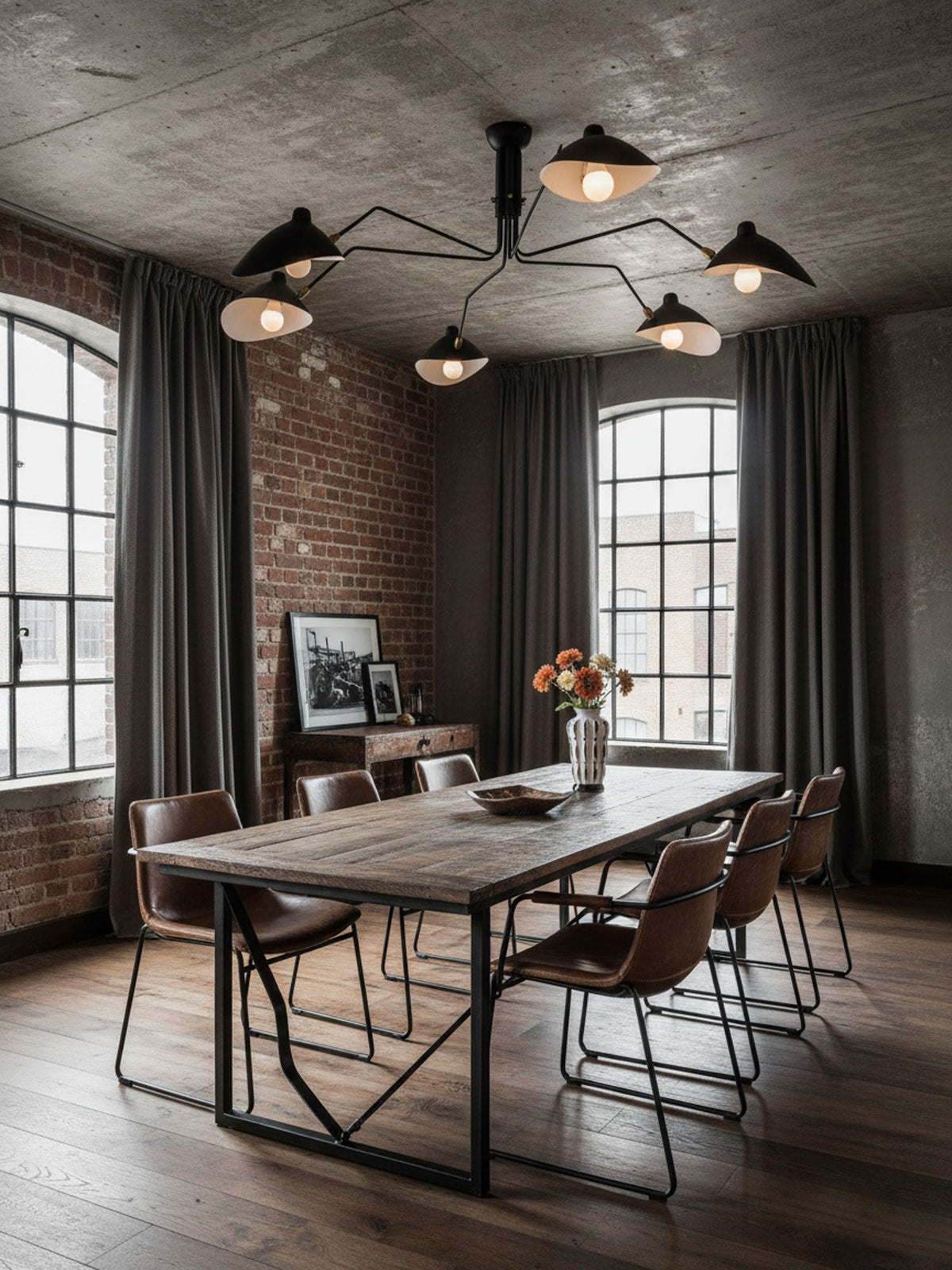 Multi-Arm Spider Ceiling Light Fixture-Lighting > Ceiling Lights-casanuva-casanuva