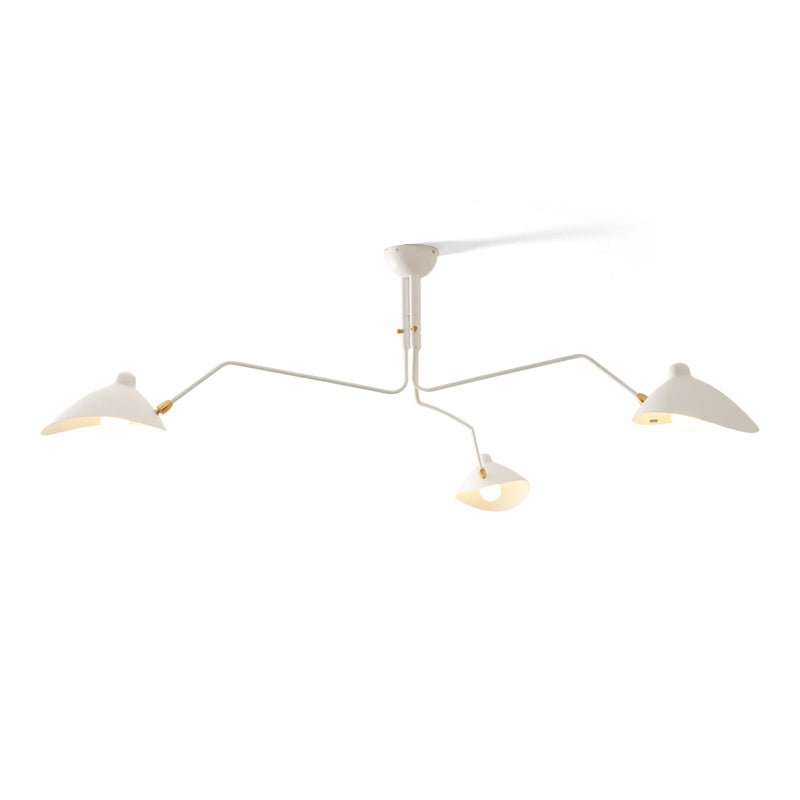 Multi-Arm Spider Ceiling Light Fixture-Lighting > Ceiling Lights-casanuva-3heads 150cmx32cm-White-casanuva