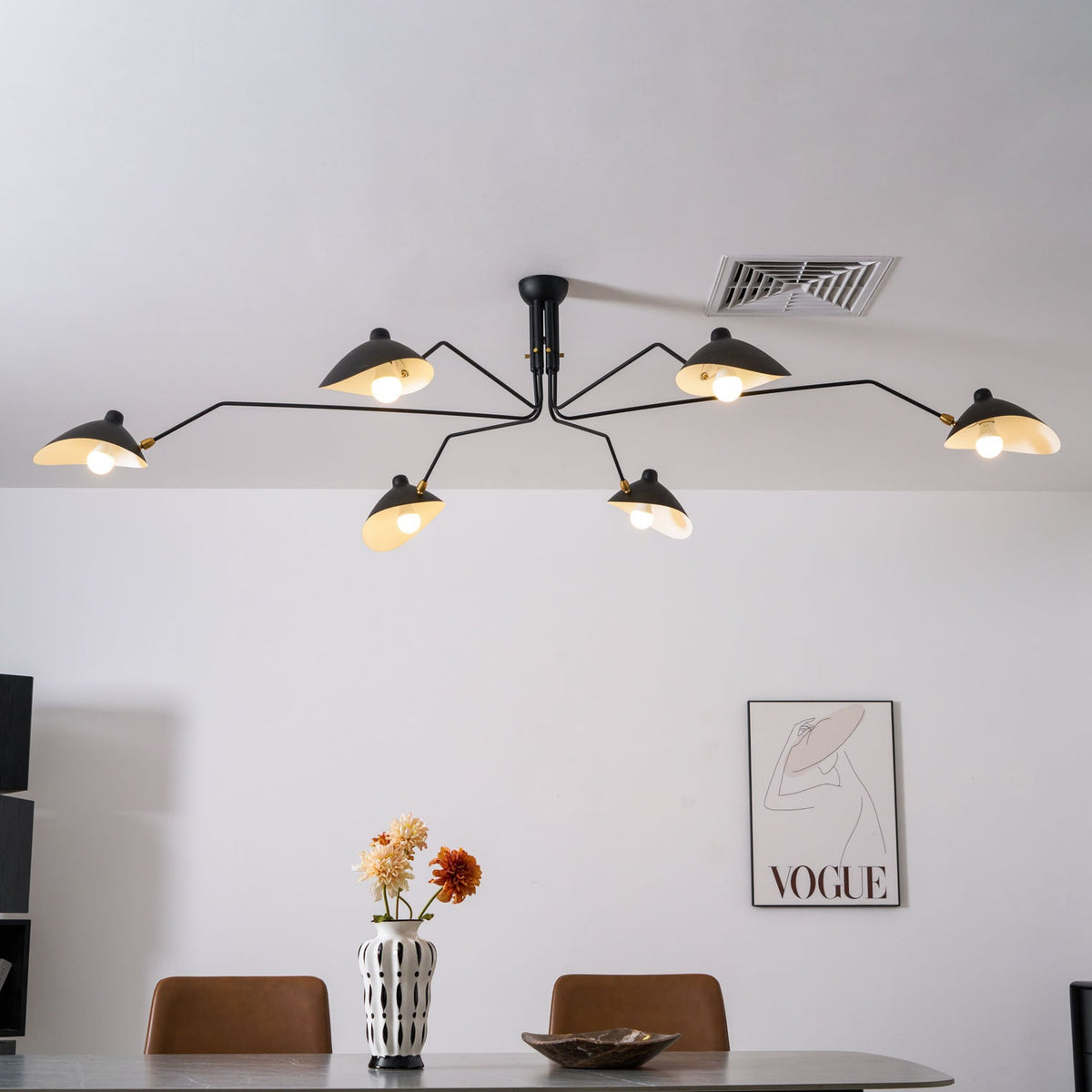 Multi-Arm Spider Ceiling Light Fixture-Lighting > Ceiling Lights-casanuva-casanuva
