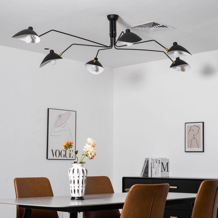Multi-Arm Spider Ceiling Light Fixture-Lighting > Ceiling Lights-casanuva-casanuva