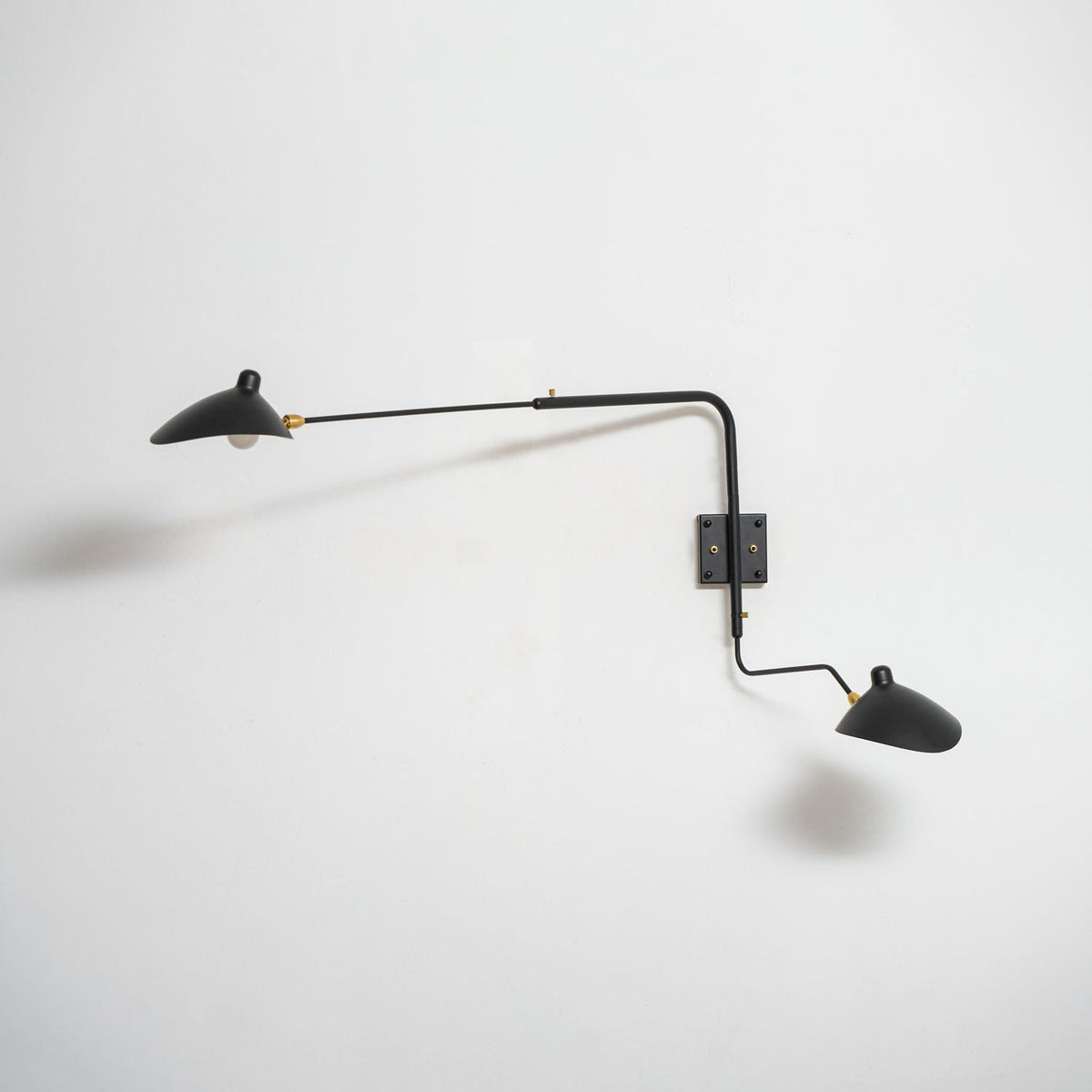 Multi-Arm Wall Sconce Light Fixture-Lighting > Wall Lights-casanuva-2heads 120cmx77cm-Black-casanuva