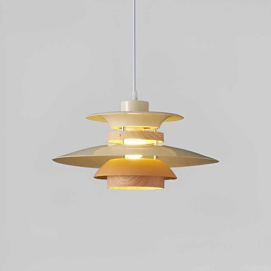 Multi-Tier Scandinavian Pendant Light-Lighting > Pendant Lights-casanuva-Beige-35 x 20cm-casanuva