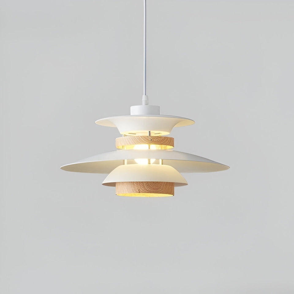 Multi-Tier Scandinavian Pendant Light-Lighting > Pendant Lights-casanuva-White-35 x 20cm-casanuva