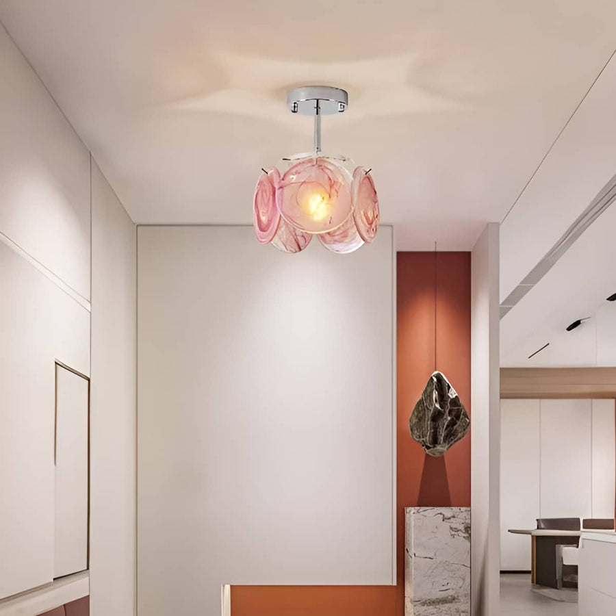 Murano Glass Art Nouveau Ceiling Light-Lighting > Chandeliers & Pendant Lights-casanuva-casanuva