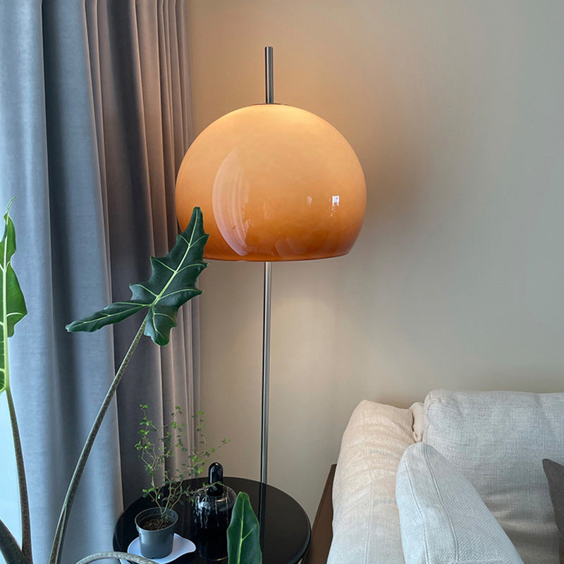 Mushroom Glass 2-Light Floor Lamp Contemporary Retro Design-Lighting > Floor Lamps-casanuva-casanuva