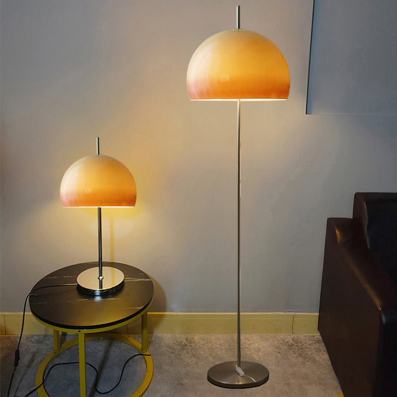 Mushroom Glass 2-Light Floor Lamp Contemporary Retro Design-Lighting > Floor Lamps-casanuva-casanuva
