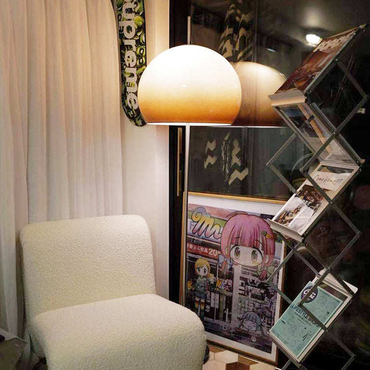 Mushroom Glass 2-Light Floor Lamp Contemporary Retro Design-Lighting > Floor Lamps-casanuva-casanuva