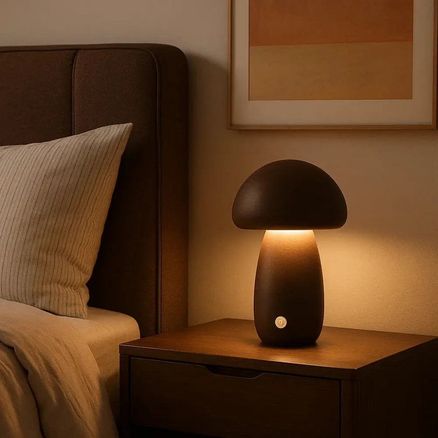 Mushroom Table Lamp Bohemian Style-Lighting > Table Lamps-casanuva-casanuva