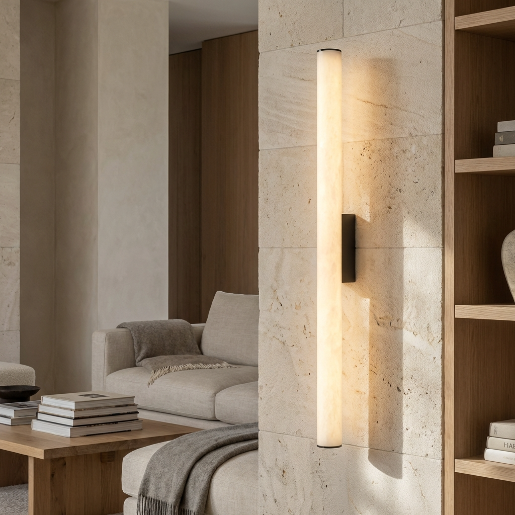 Natural Alabaster Wall Light Linear Design-Lighting > Wall Lights-casanuva-casanuva