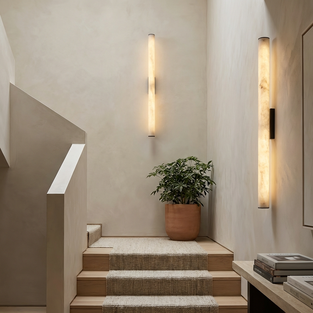 Natural Alabaster Wall Light Linear Design-Lighting > Wall Lights-casanuva-casanuva