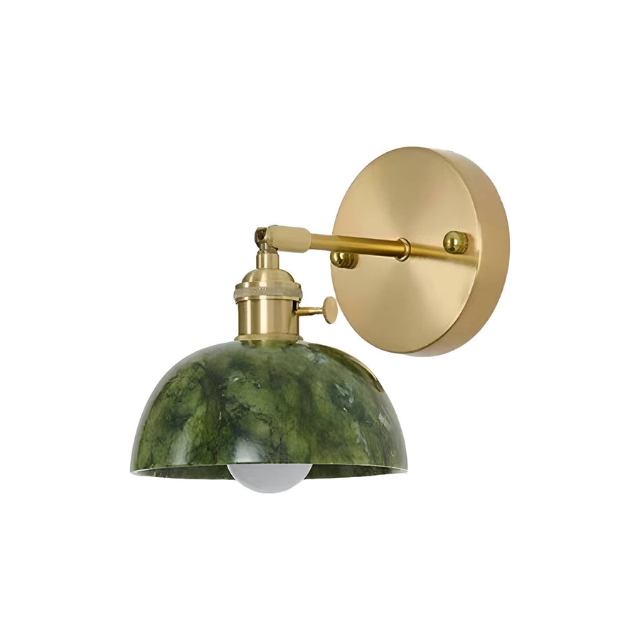 Natural Jade Dark Green Wall Light-Lighting > Wall Lights-casanuva-B-casanuva