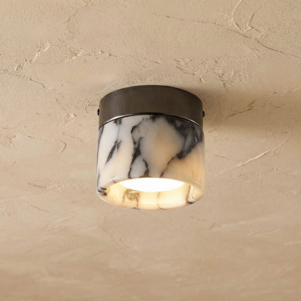 Natural Marble Ceiling Light Flush Mount-Lighting > Chandeliers & Pendant Lights-casanuva-casanuva