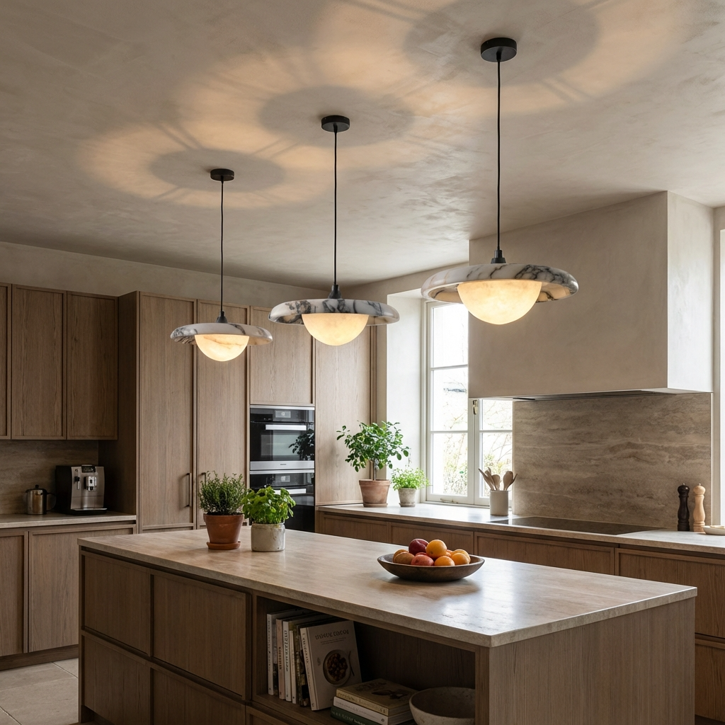 Natural Marble Pendant Light-Lighting > Chandeliers & Pendant Lights-casanuva-casanuva
