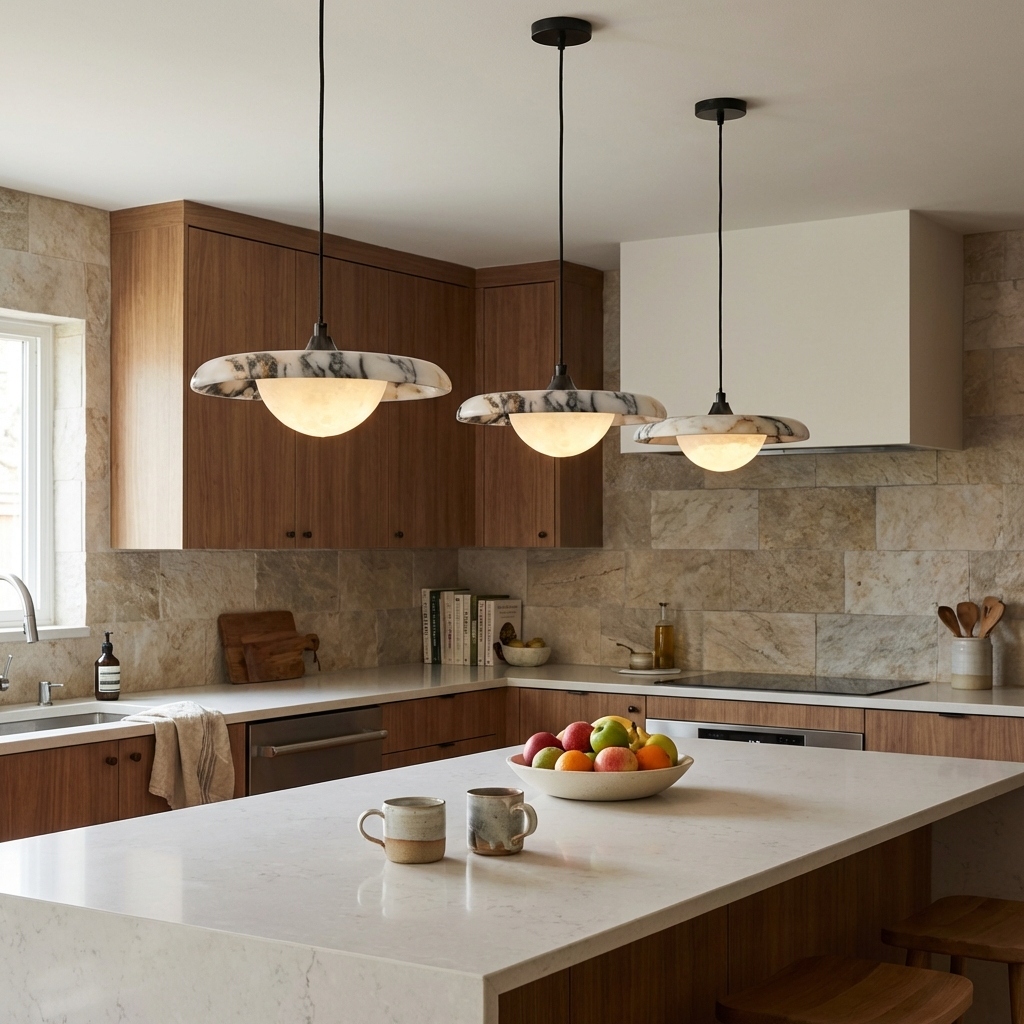 Natural Marble Pendant Light-Lighting > Chandeliers & Pendant Lights-casanuva-casanuva