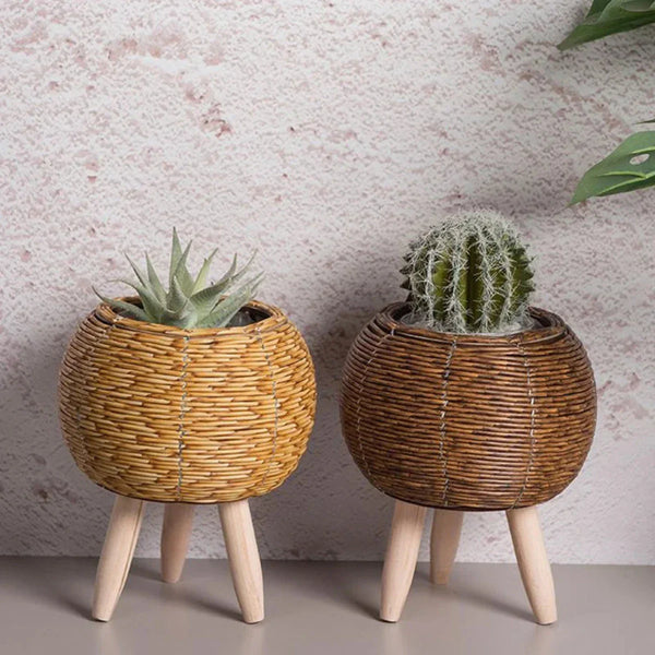 Natural Plant Pot Lightweight Plastic for Indoor and Outdoor Use-Home Decor > Decorative Accessories-casanuva-casanuva