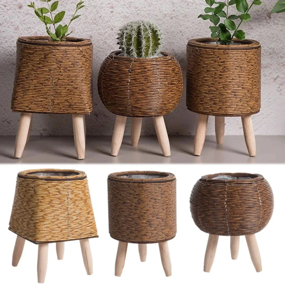 Natural Plant Pot Lightweight Plastic for Indoor and Outdoor Use-Home Decor > Decorative Accessories-casanuva-casanuva
