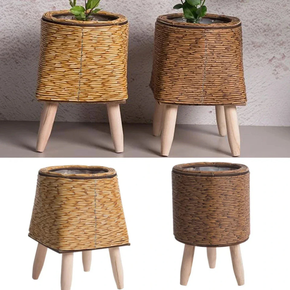 Natural Plant Pot Lightweight Plastic for Indoor and Outdoor Use-Home Decor > Decorative Accessories-casanuva-casanuva