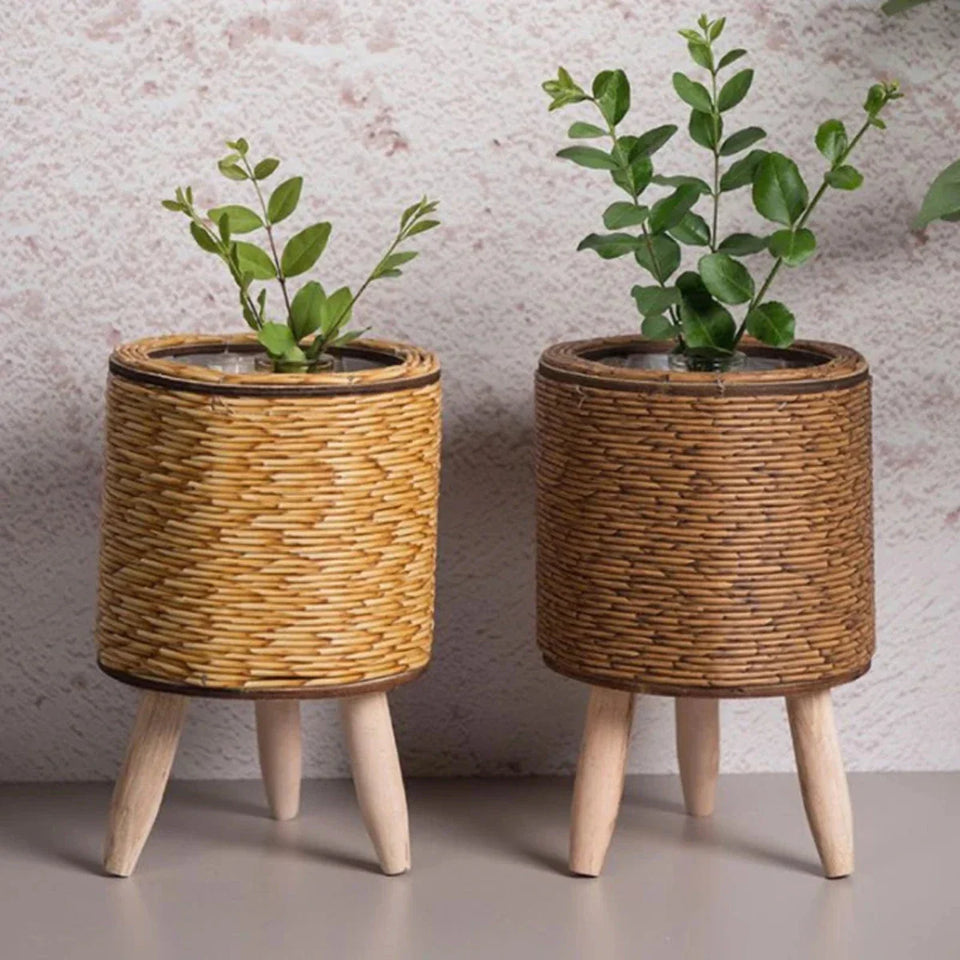 Natural Plant Pot Lightweight Plastic for Indoor and Outdoor Use-Home Decor > Decorative Accessories-casanuva-casanuva
