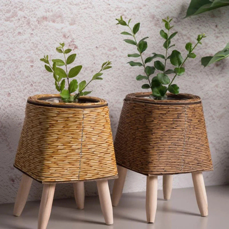 Natural Plant Pot Lightweight Plastic for Indoor and Outdoor Use-Home Decor > Decorative Accessories-casanuva-casanuva