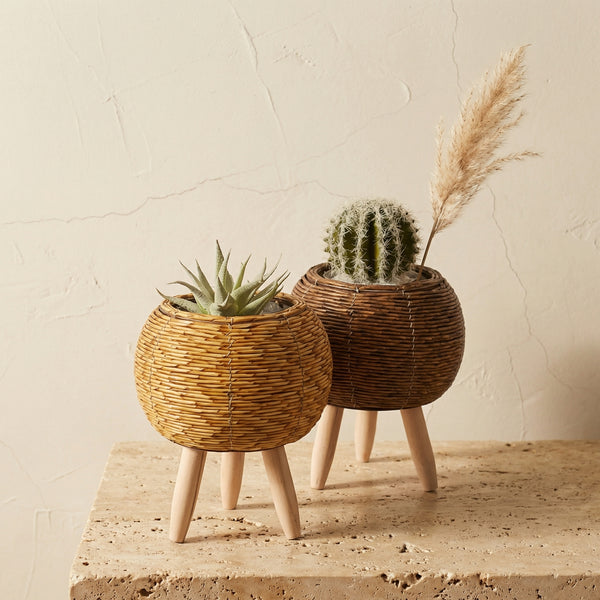 Natural Plant Pot Lightweight Plastic for Indoor and Outdoor Use-Home Decor > Decorative Accessories-casanuva-casanuva