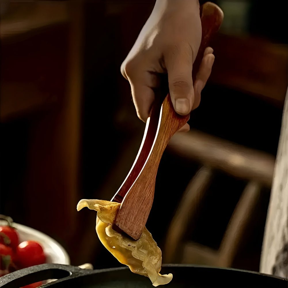 Natural Wood Heat Resistant Kitchen Tongs-Kitchen & Dining > Cooking Utensils-casanuva-casanuva