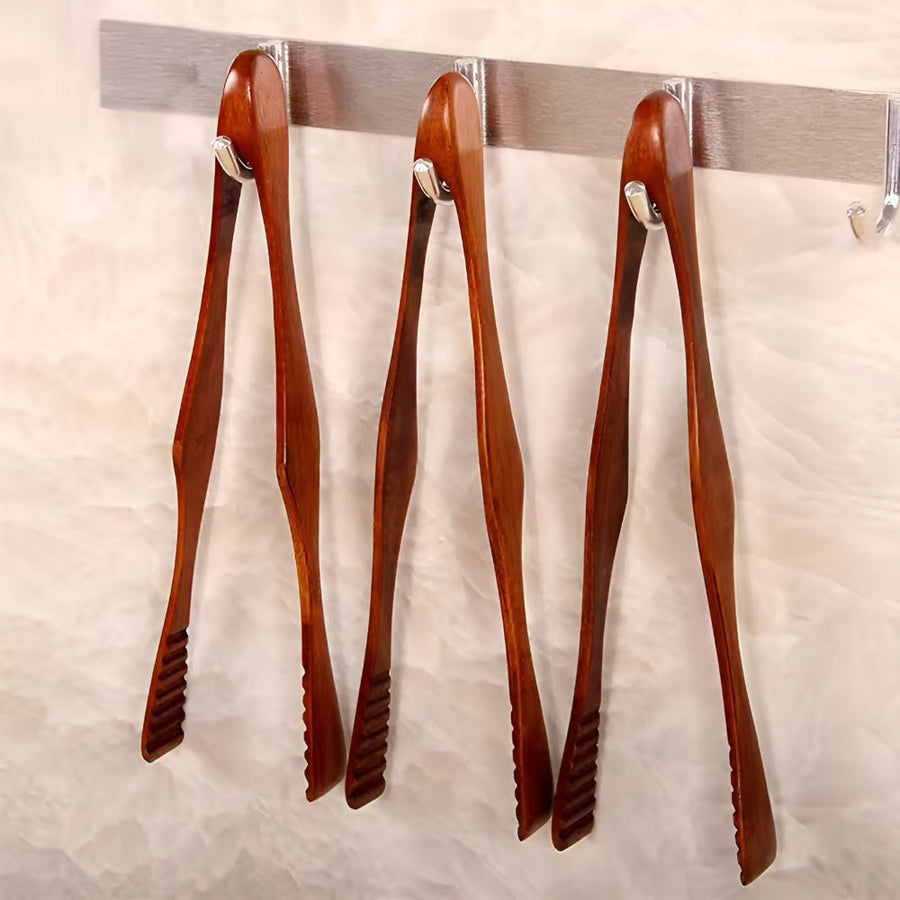 Natural Wood Heat Resistant Kitchen Tongs-Kitchen & Dining > Cooking Utensils-casanuva-casanuva