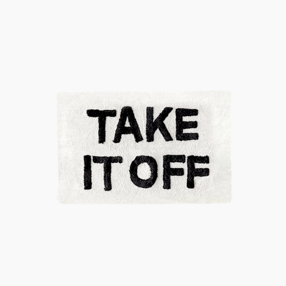 Non-Slip Mat with TakeItOff Letter Print-Rugs & Mats > Door Mats-casanuva-S-casanuva