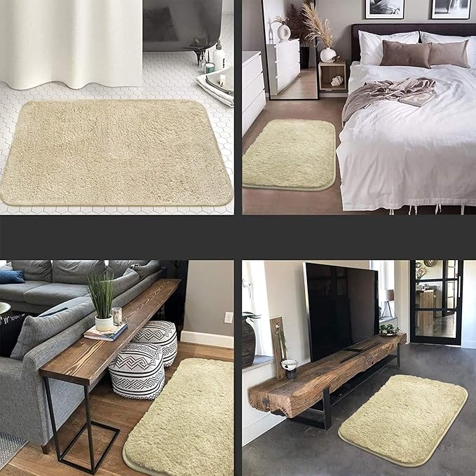 Non-Slip Plush Bathroom Mat Soft and Absorbent-Bedding & Bath > Bath Mats-casanuva-casanuva