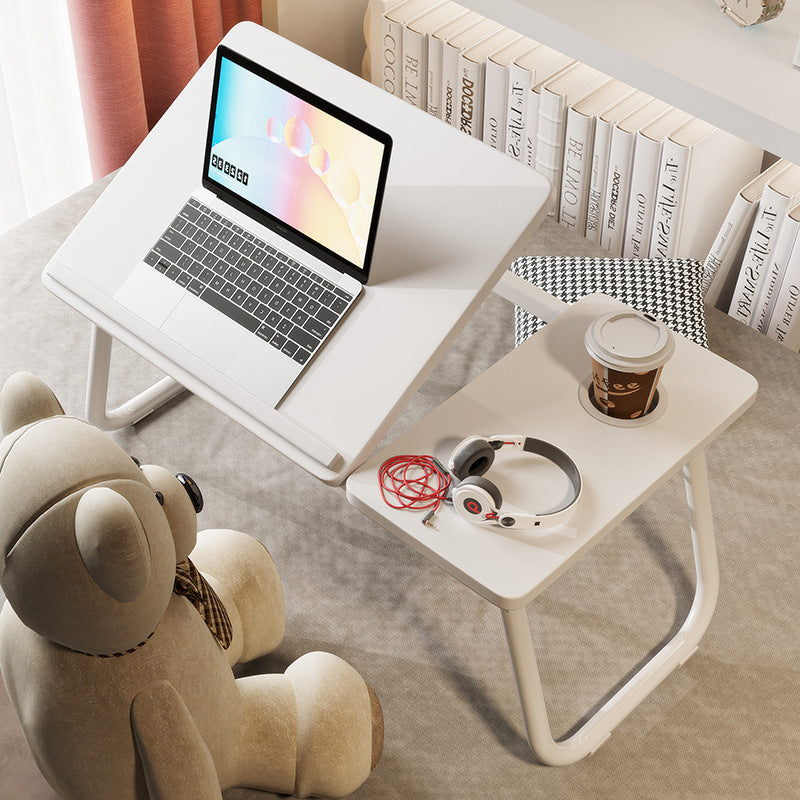 Nordic Carbon Steel MDF Rectangular Desk Foldable Angle Adjustable with 2-Tray Saucer-Furniture > Desks-casanuva-casanuva