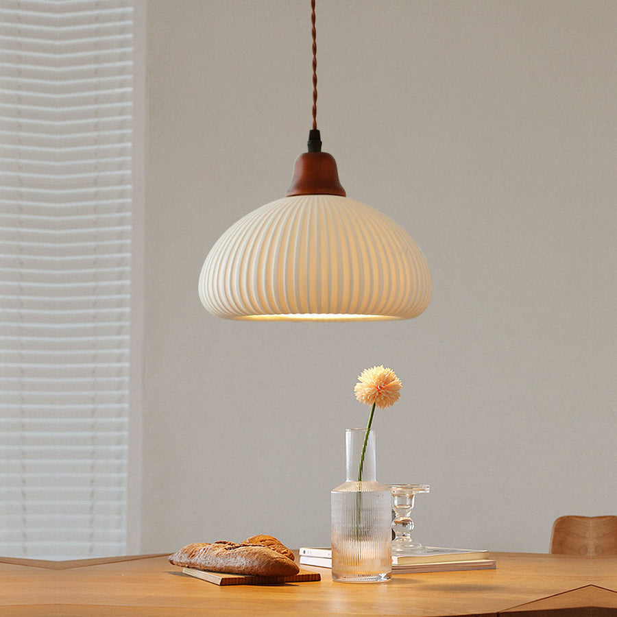 Nordic Ceramic White Pendant Light for Dining Room-Lighting > Pendant Lights-casanuva-casanuva