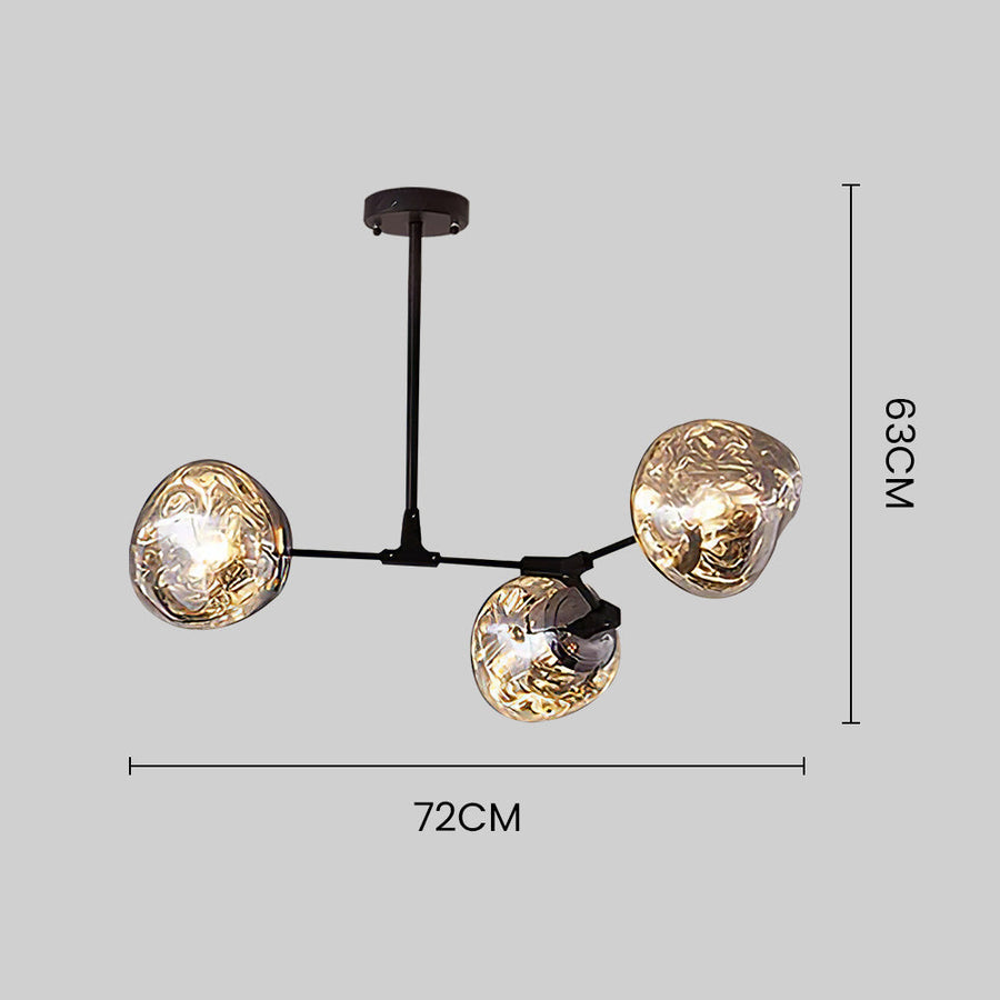 Nordic Long Glass Island Lamp for Living Room-Lighting > Pendant Lights-casanuva-casanuva