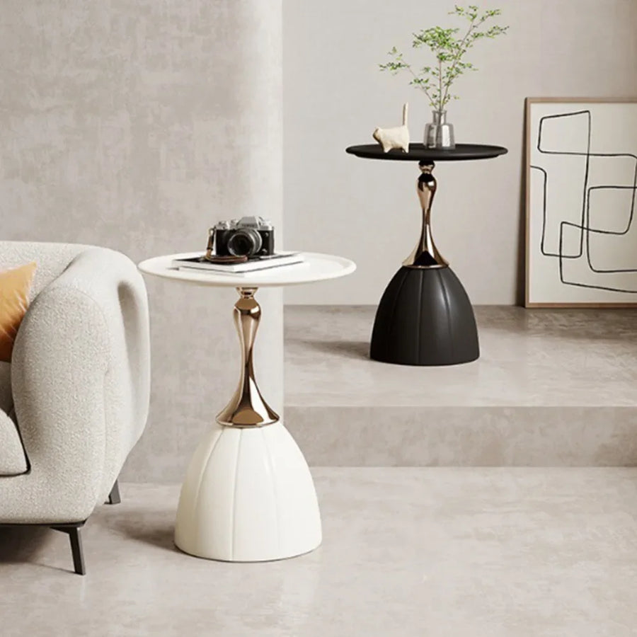 Nordic Lotus Side Table Scandinavian Design Minimalist Wood-Furniture > Side Tables-casanuva-casanuva
