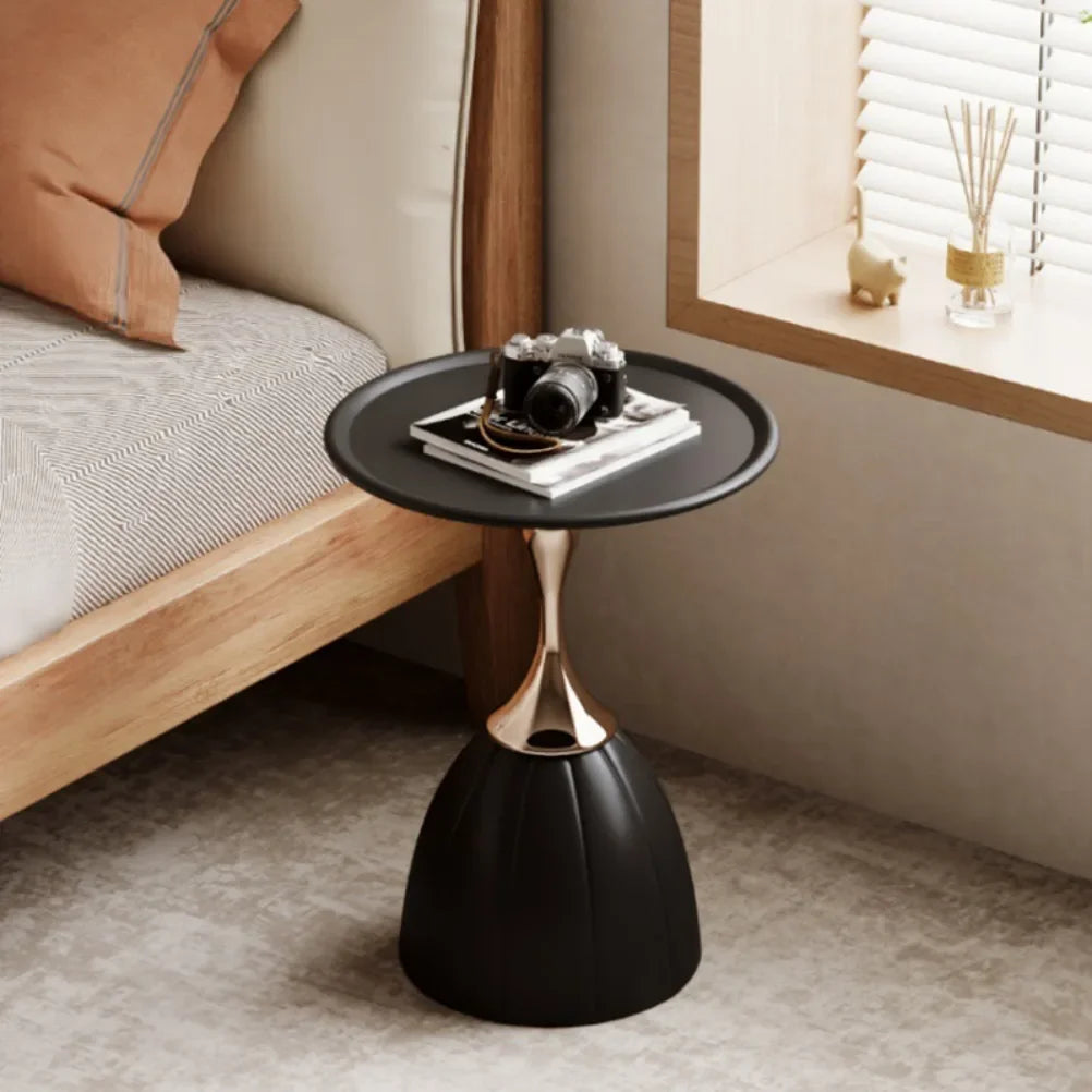 Nordic Lotus Side Table Scandinavian Design Minimalist Wood-Furniture > Side Tables-casanuva-casanuva