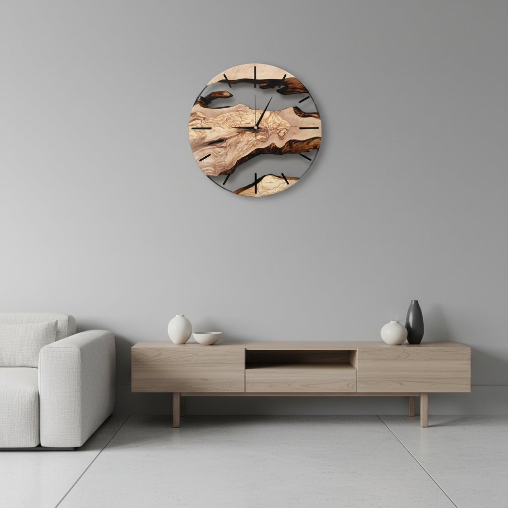 Nordic Silent Wooden Wall Clock for Home and Office-Home Decor > Clocks-casanuva-casanuva