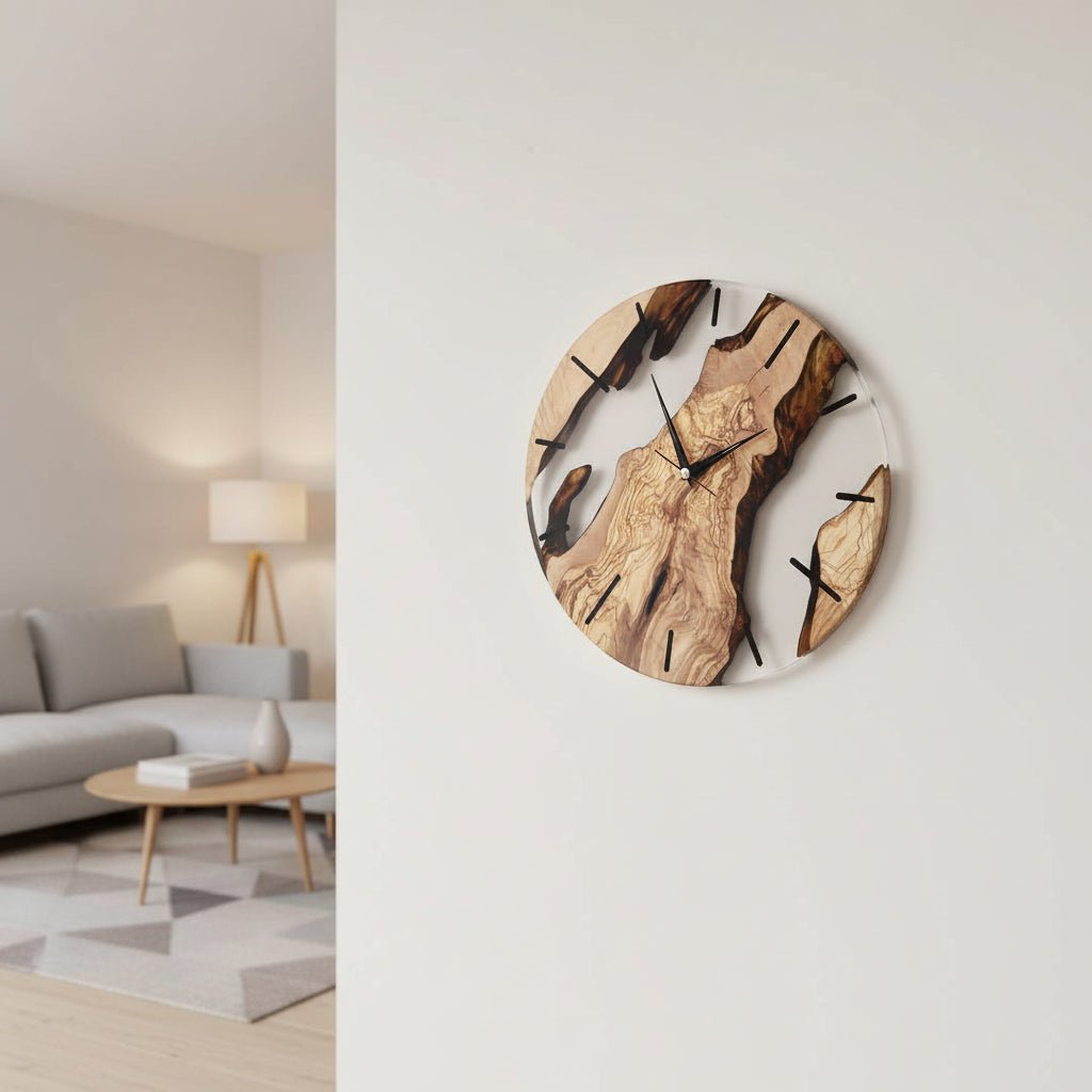 Nordic Silent Wooden Wall Clock for Home and Office-Home Decor > Clocks-casanuva-casanuva