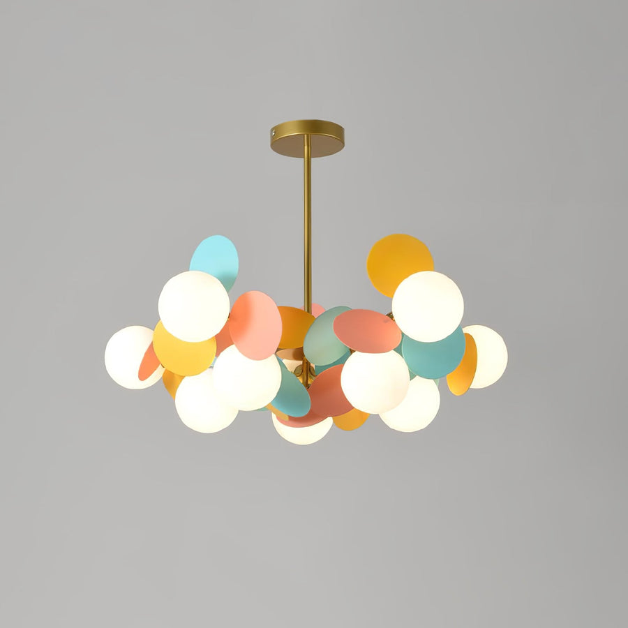 Off White Tree Chandelier Light Fixture-Lighting > Chandeliers & Pendant Lights-casanuva-10 heads 60cmx30cm-Gold & Colorful-casanuva